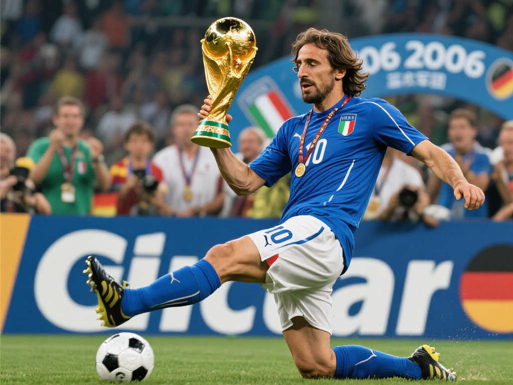皮尔洛2006年带领意大利蓝衣军团勇夺德国世界杯冠军 皮尔洛2006年带领意大利蓝衣军团勇夺德国世界杯冠军